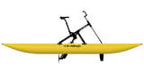 Lateral view of yellow waterbike up model.