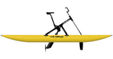 Lateral view of yellow waterbike up model.