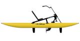 Lateral view of yellow waterbike up model.