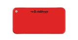 Red inflatable deck top view.